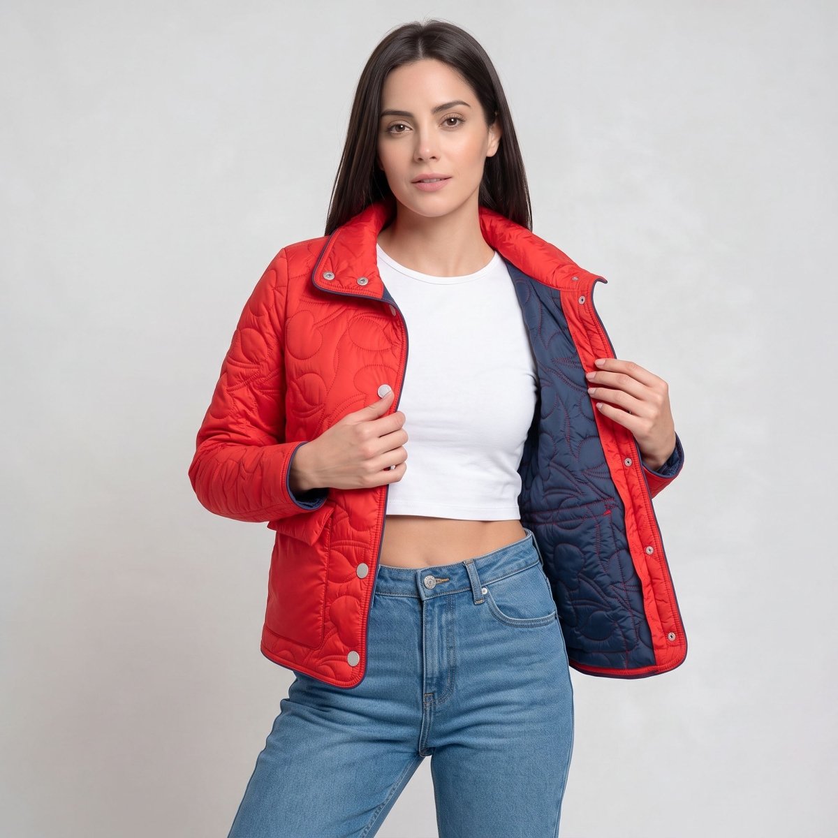 Chamarra acolchada para mujer con bolsas | Greenlander - Greenlander