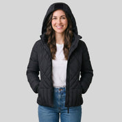 Chamarra Acolchada para Mujer con Capucha Desmontable Greenlander - Greenlander
