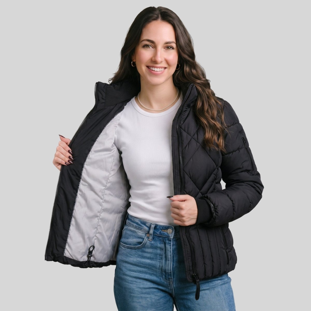 Chamarra Acolchada para Mujer con Capucha Desmontable Greenlander - Greenlander