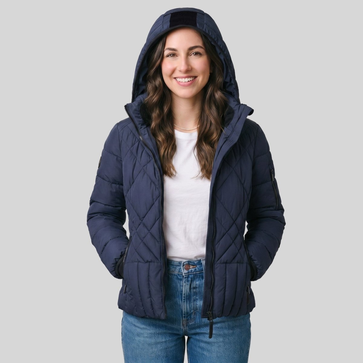 Chamarra Acolchada para Mujer con Capucha Desmontable Greenlander - Greenlander