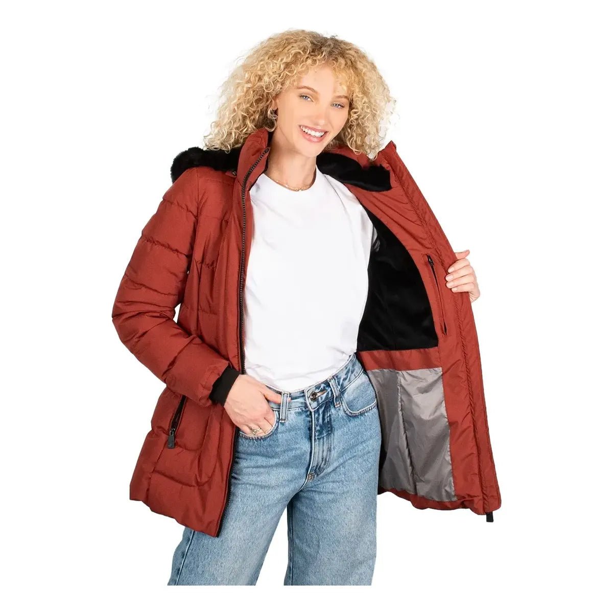 Chamarra Acolchada para Mujer con Gorro Desmontable y Forro Afelpado | Greenlander - Greenlander