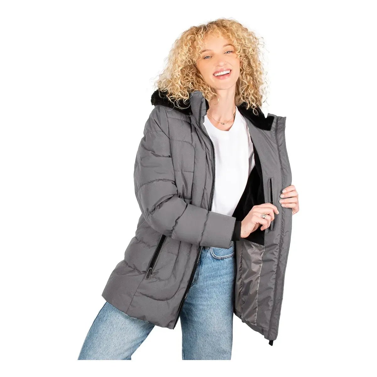 Chamarra Acolchada para Mujer con Gorro Desmontable y Forro Afelpado | Greenlander - Greenlander