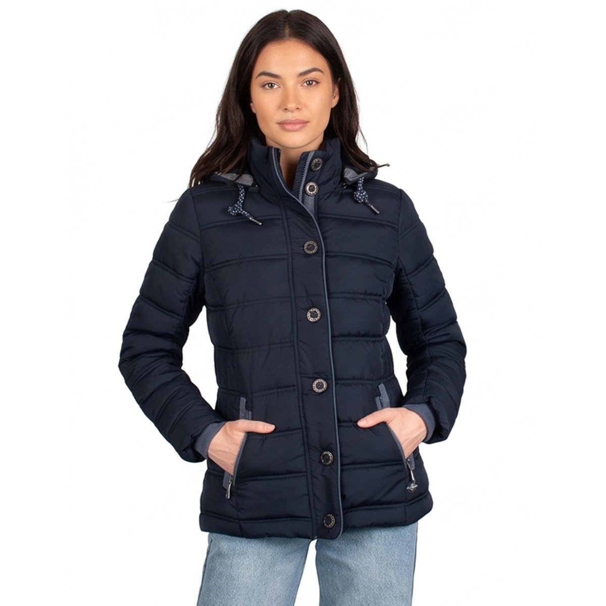 Chamarra Acolchada para Mujer con Gorro y Cuello Alto | Greenlander - Greenlander