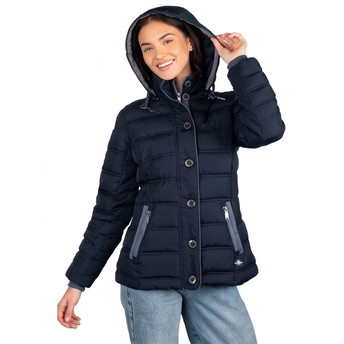 Chamarra Acolchada para Mujer con Gorro y Cuello Alto | Greenlander - Greenlander