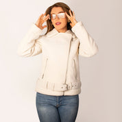 Chamarra Biker Mujer con Sherpa Greenlander - The Original Greenlander