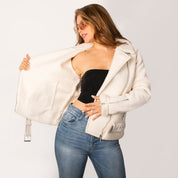 Chamarra Biker Mujer con Sherpa Greenlander - The Original Greenlander