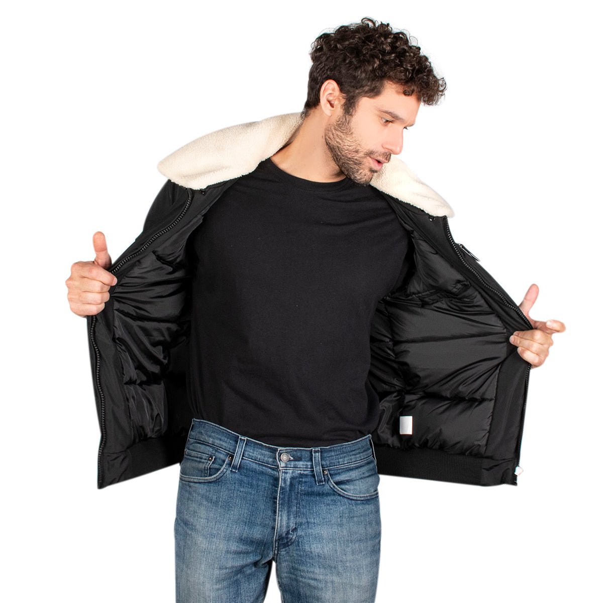 Chamarra Bomber Cuello Desmontable Hombre Greenlander - The Original Greenlander