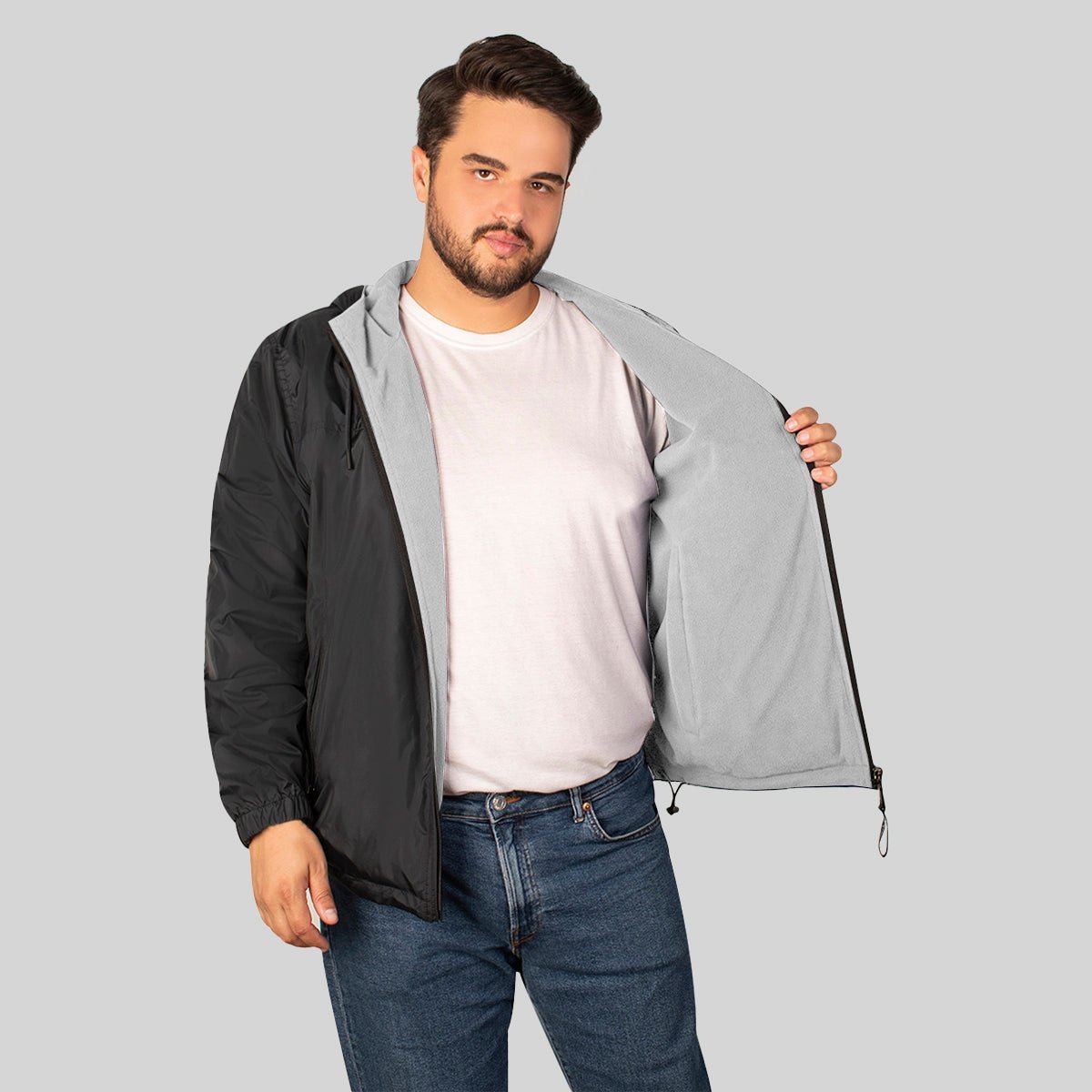 Chamarra Bomber Hombre Doble Vista Tallas Extra Greenlander - The Original Greenlander