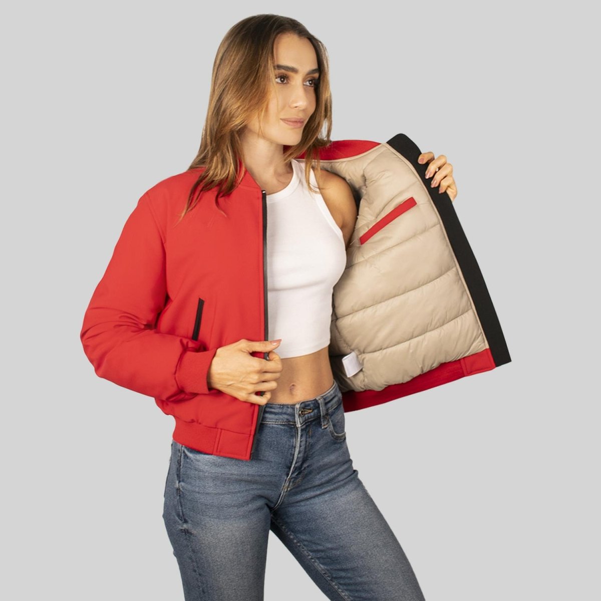 Chamarra bomber para mujer con bolsillo interior Greenlander - Greenlander