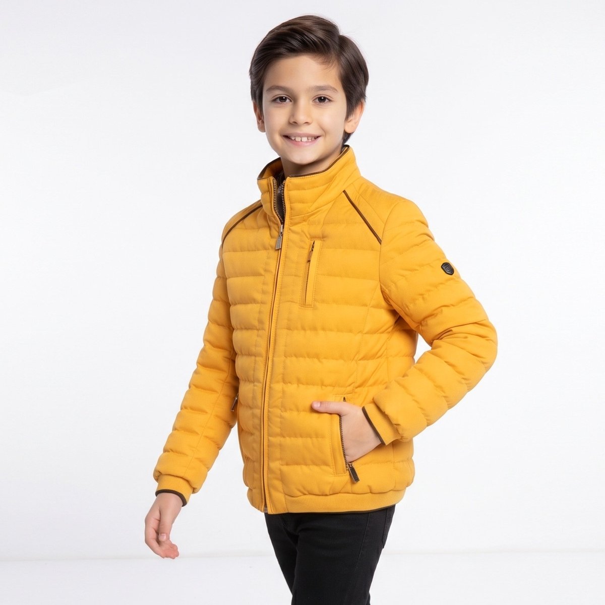Chamarra Capitonada Con Bien de Vinil Greenlander Niño - Greenlander