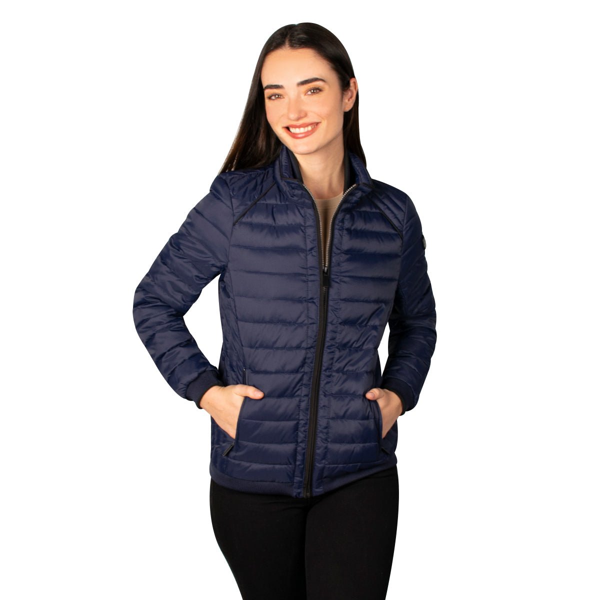 Chamarra Capitonada Con Cuello Cxtior en Bies Greenlander Mujer - The Original Greenlander