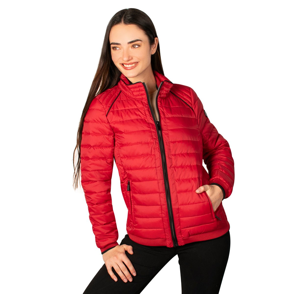 Chamarra Capitonada Con Cuello Cxtior en Bies Greenlander Mujer - The Original Greenlander