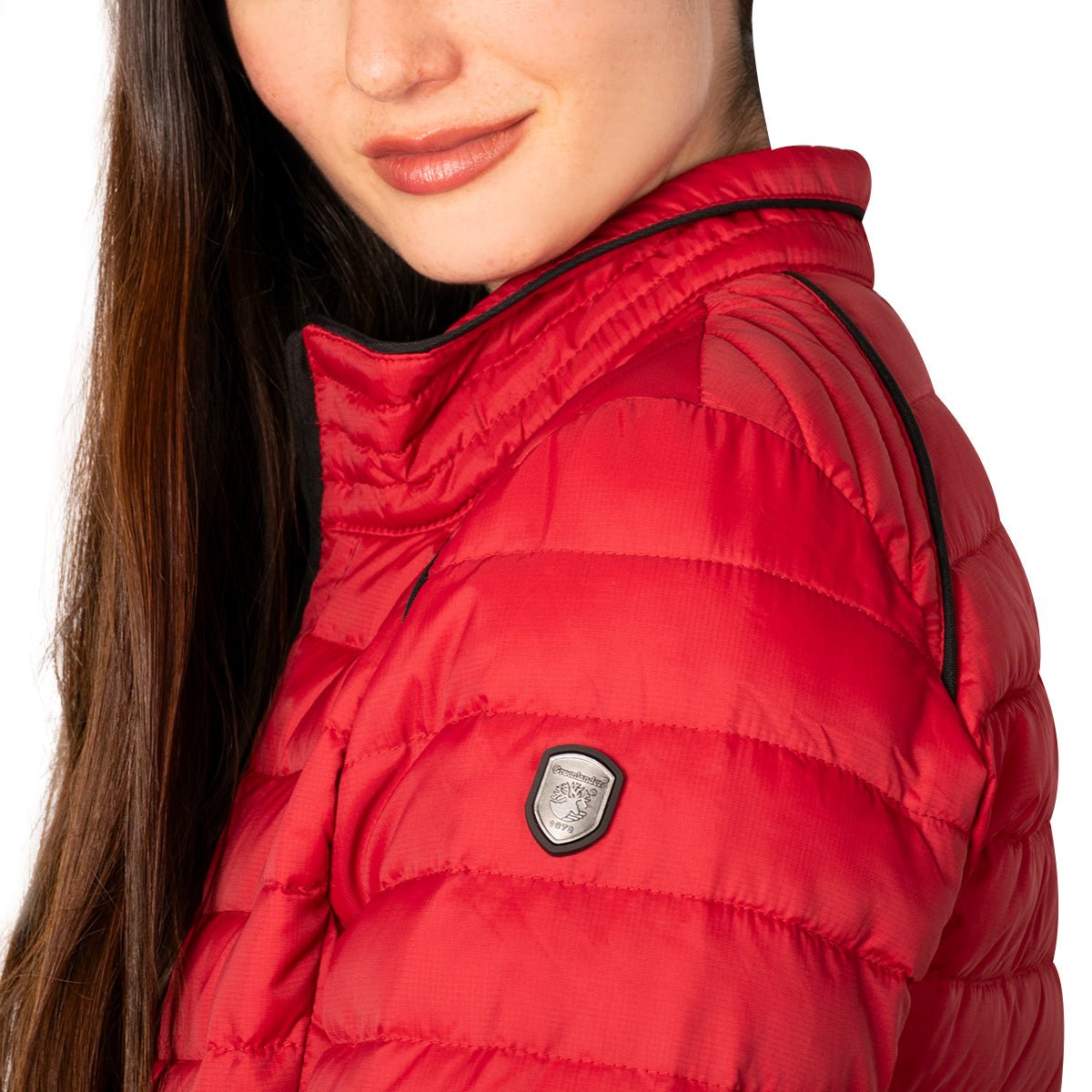 Chamarra Capitonada Con Cuello Cxtior en Bies Greenlander Mujer - The Original Greenlander