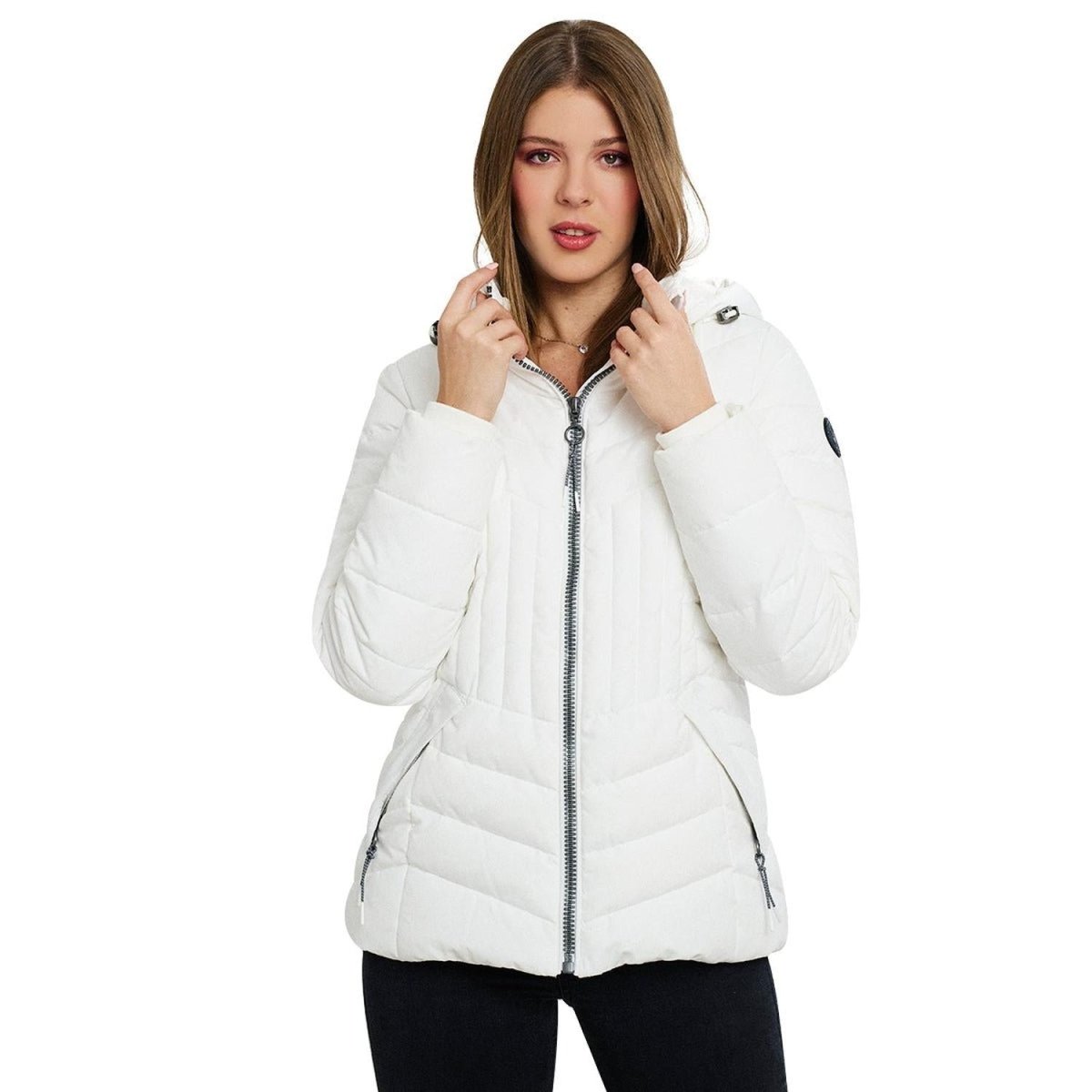Chamarra Capitonada Con Gorro Desmontable Greenlander Mujer - Greenlander
