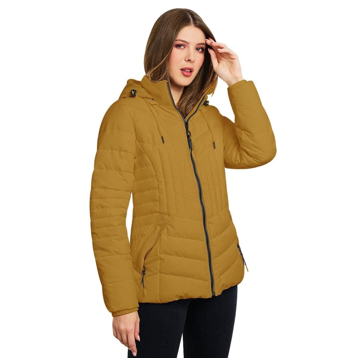 Chamarra Capitonada Con Gorro Desmontable Greenlander Mujer