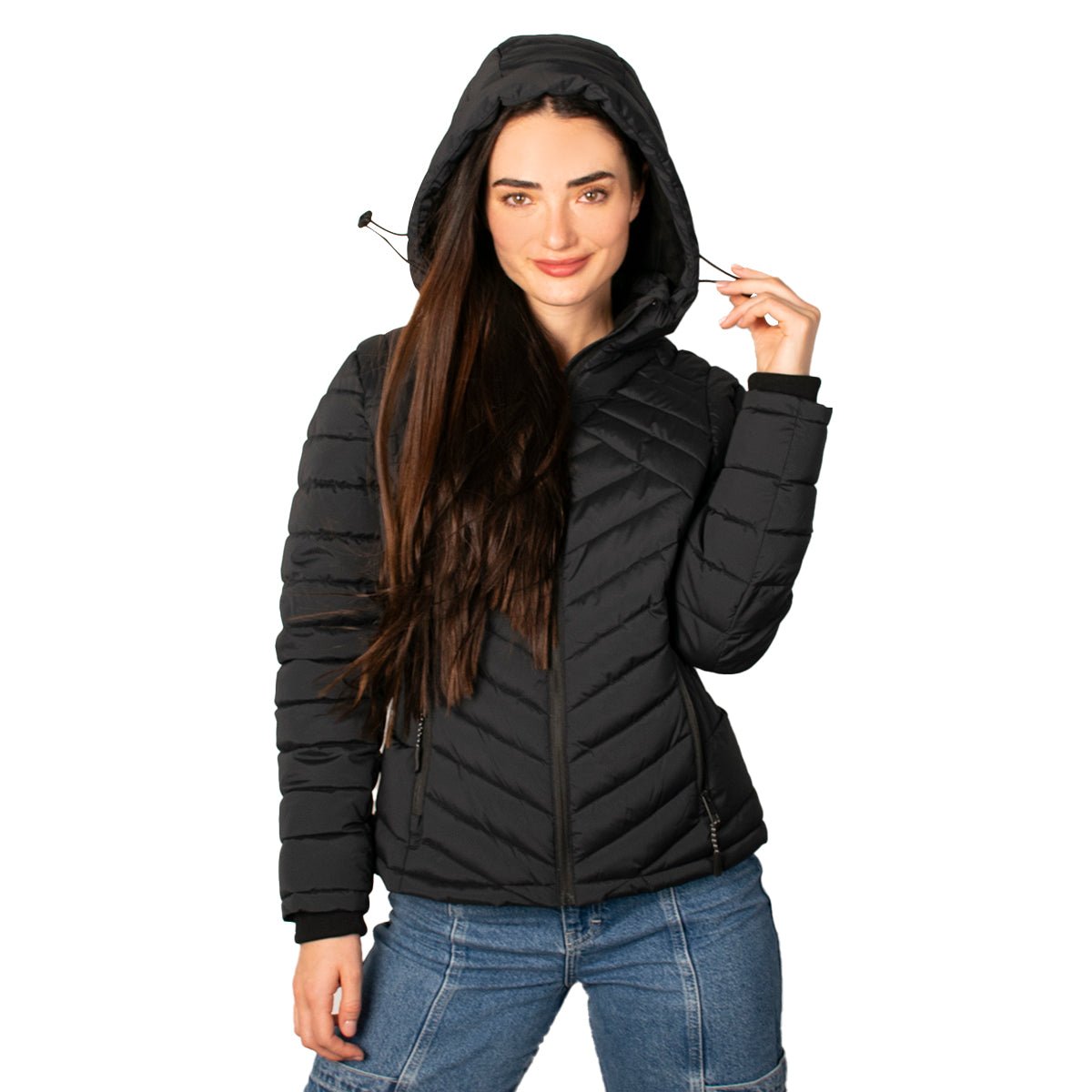 Chamarra Capitonada Con Gorro Desmontable Greenlander Mujer - The Original Greenlander