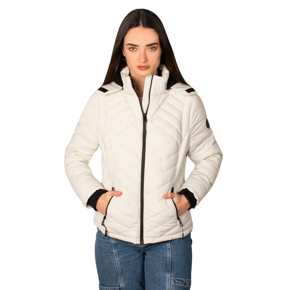 Chamarra Capitonada Con Gorro Desmontable Greenlander Mujer - The Original Greenlander