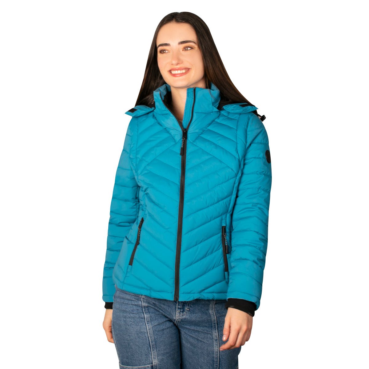 Chamarra Capitonada Con Gorro Desmontable Greenlander Mujer - The Original Greenlander