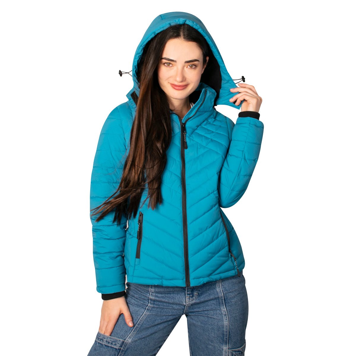 Chamarra Capitonada Con Gorro Desmontable Greenlander Mujer - The Original Greenlander