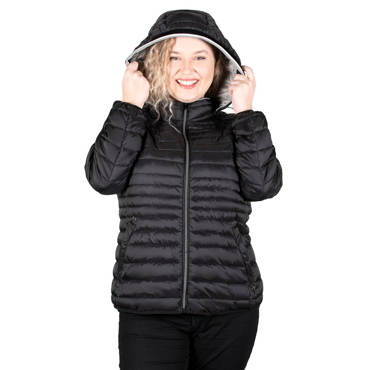 Chamarra Capitonada con Gorro Desmontable Mujer Plus Size - The Original Greenlander