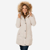 Chamarra Capitonada Con Gorro Desmontable para Mujer - Greenlander