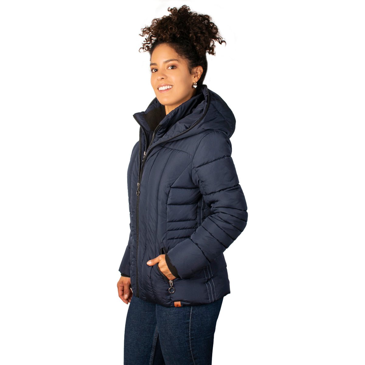 Chamarra Capitonada con Gorro Fijo Tipo Capucha Greenlander Mujer - The Original Greenlander