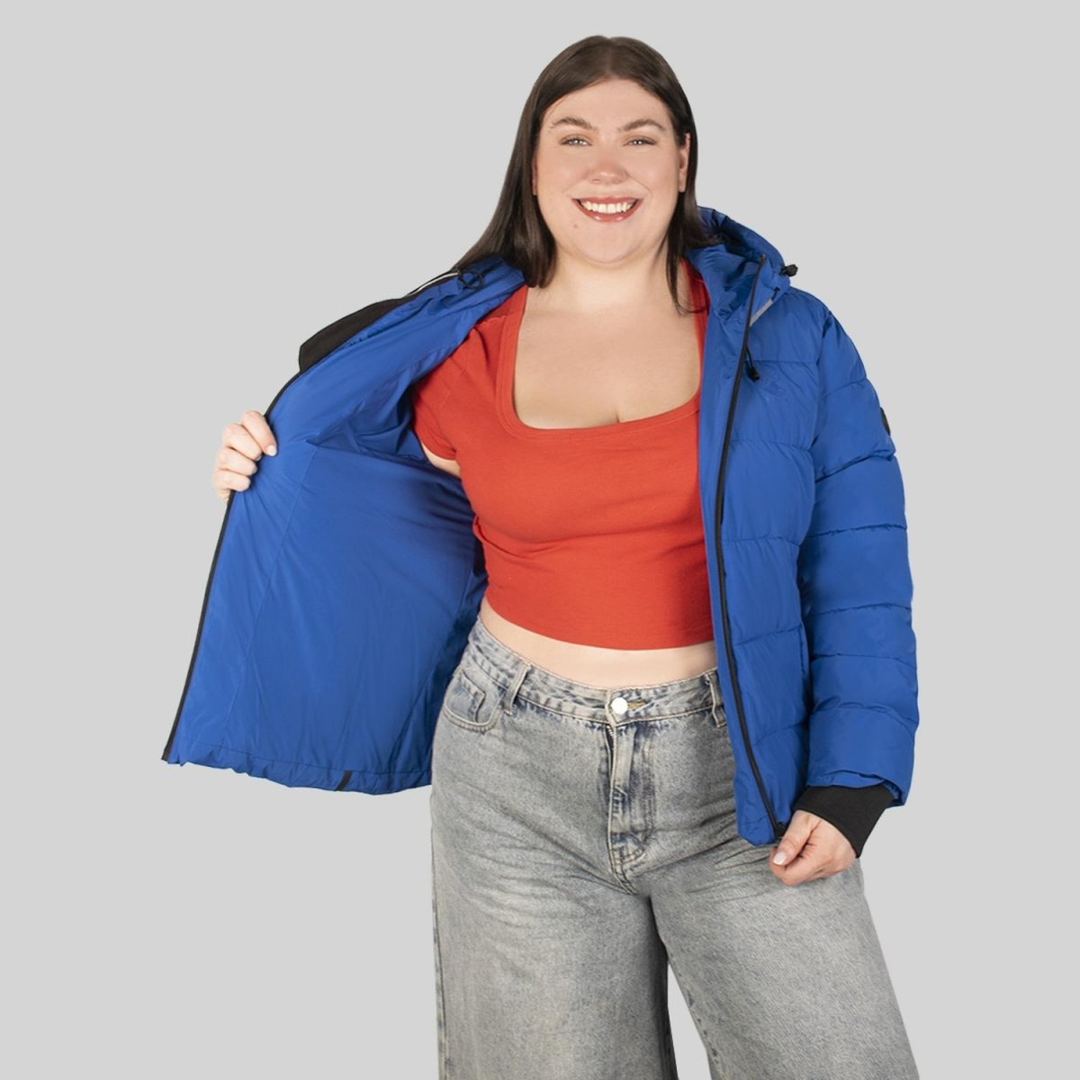 Chamarra capitonada con gorro reflejante para mujer Greenlander - Greenlander