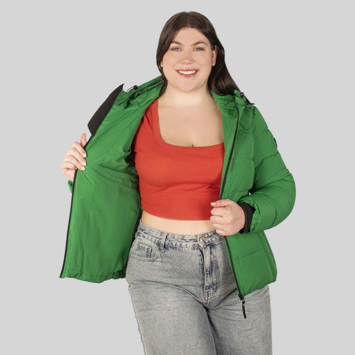 Chamarra capitonada con gorro reflejante para mujer Greenlander - Greenlander