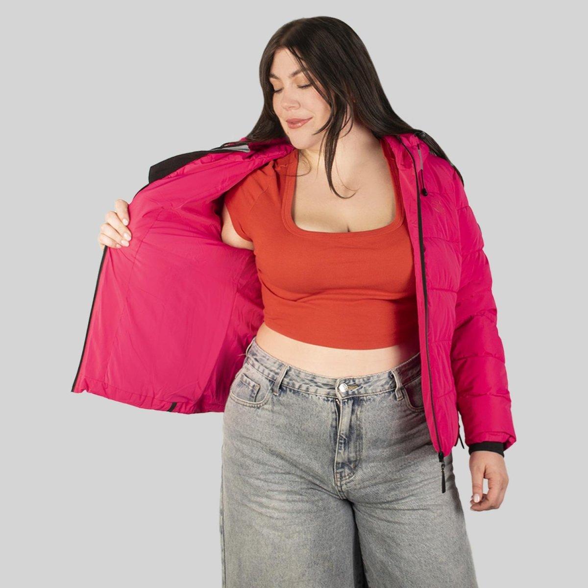 Chamarra capitonada con gorro reflejante para mujer Greenlander - Greenlander