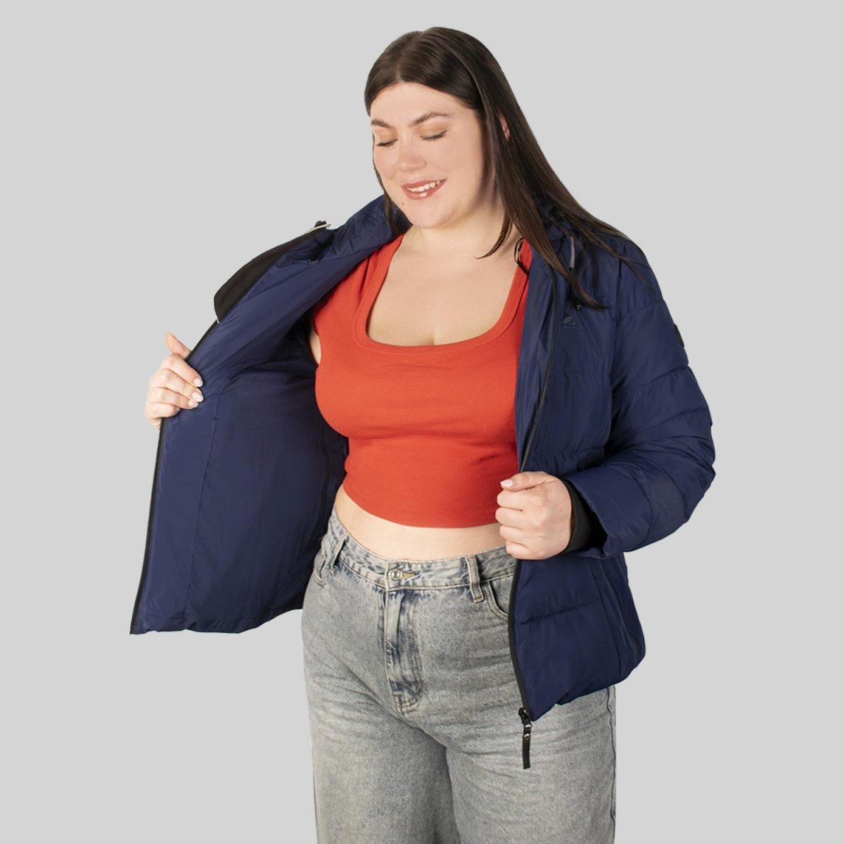 Chamarra capitonada con gorro reflejante para mujer Greenlander - Greenlander