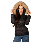 Chamarra Capitonada De Pluma Con Cuello Fur Mujer - Greenlander