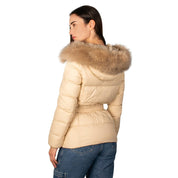 Chamarra Capitonada De Pluma Con Cuello Fur Mujer - Greenlander