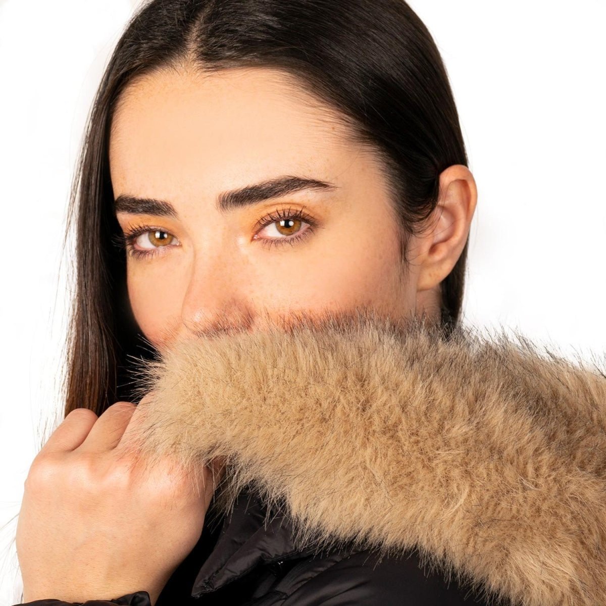 Chamarra Capitonada De Pluma Con Cuello Fur Mujer - Greenlander