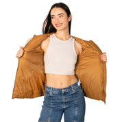 Chamarra Capitonada De Pluma Con Cuello Fur Mujer - Greenlander