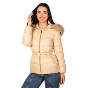 Chamarra Capitonada De Pluma Con Cuello Fur Mujer - Greenlander