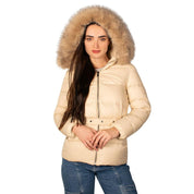 Chamarra Capitonada De Pluma Con Cuello Fur Mujer - Greenlander
