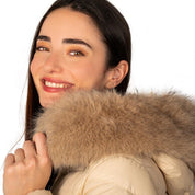 Chamarra Capitonada De Pluma Con Cuello Fur Mujer - Greenlander