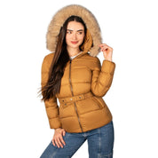 Chamarra Capitonada De Pluma Con Cuello Fur Mujer - Greenlander
