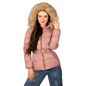 Chamarra Capitonada De Pluma Con Cuello Fur Mujer - Greenlander