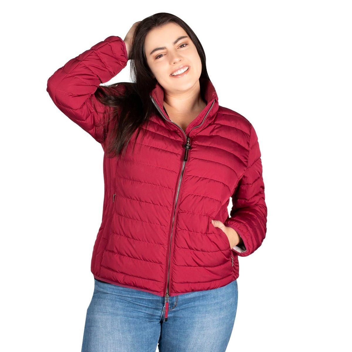 Chamarra Capitonada De Pluma Mujer Plus Size - Greenlander
