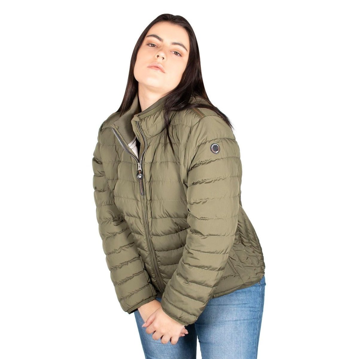 Chamarra Capitonada De Pluma Mujer Plus Size - Greenlander