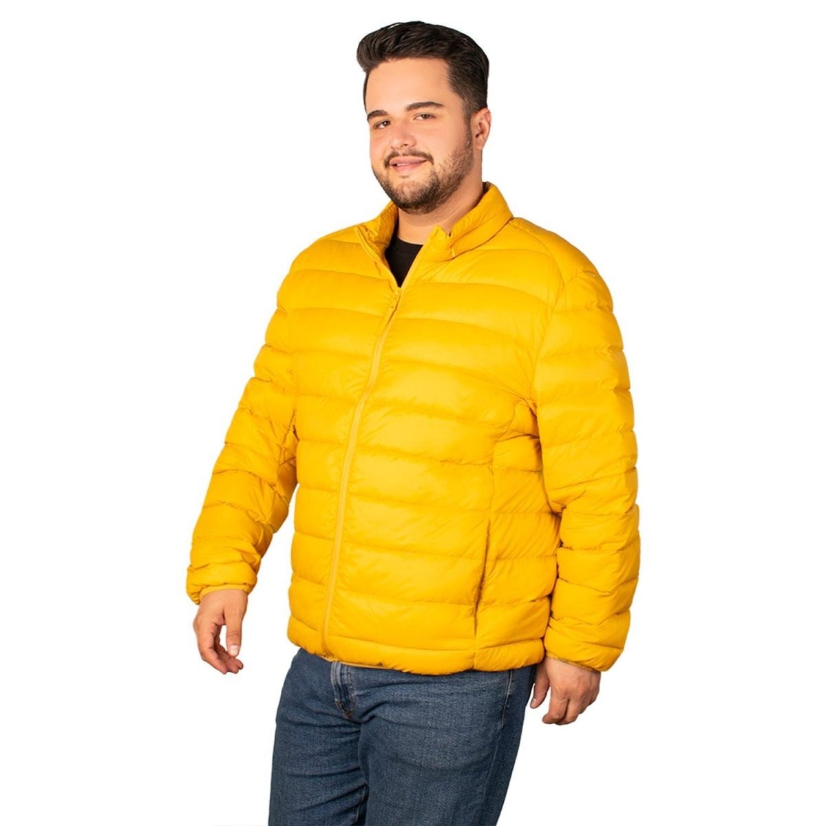 Chamarra Capitonada De Pluma Packable Hombre Plus Size - Greenlander