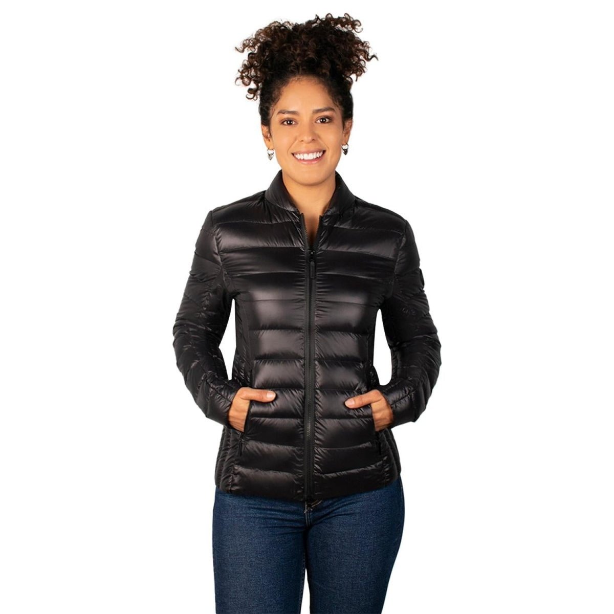 Chamarra Capitonada De Pluma Packable Mujer - Greenlander
