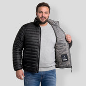 Chamarra Capitonada Empacable Plus Size para Hombre con Capucha Oculta | Greenlander - Greenlander