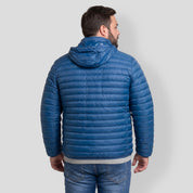 Chamarra Capitonada Empacable Plus Size para Hombre con Capucha Oculta | Greenlander - Greenlander