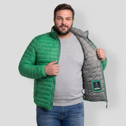 Chamarra Capitonada Empacable Plus Size para Hombre con Capucha Oculta | Greenlander - Greenlander