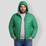 Chamarra Capitonada Empacable Plus Size para Hombre con Capucha Oculta | Greenlander - Greenlander