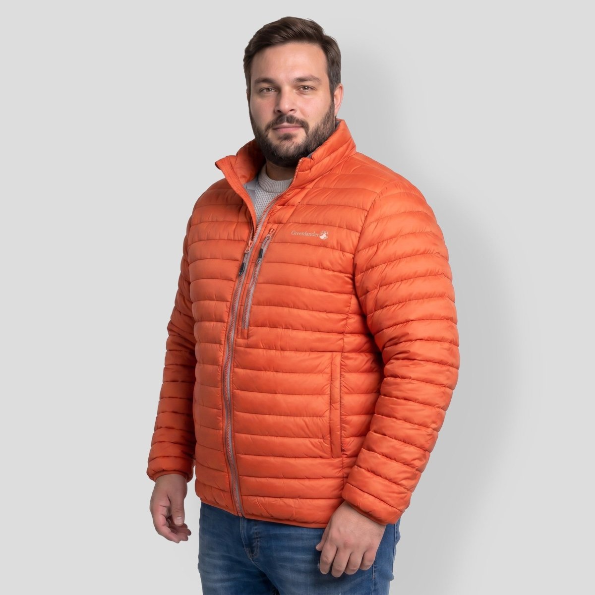 Chamarra Capitonada Empacable Plus Size para Hombre con Capucha Oculta | Greenlander - Greenlander