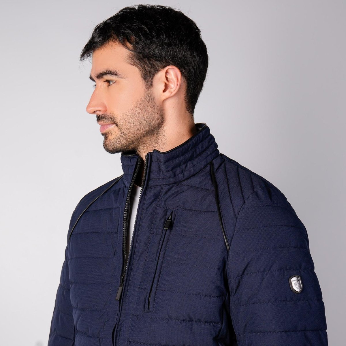 Chamarra capitonada para hombre con bolsa en pecho Greenlander - Greenlander