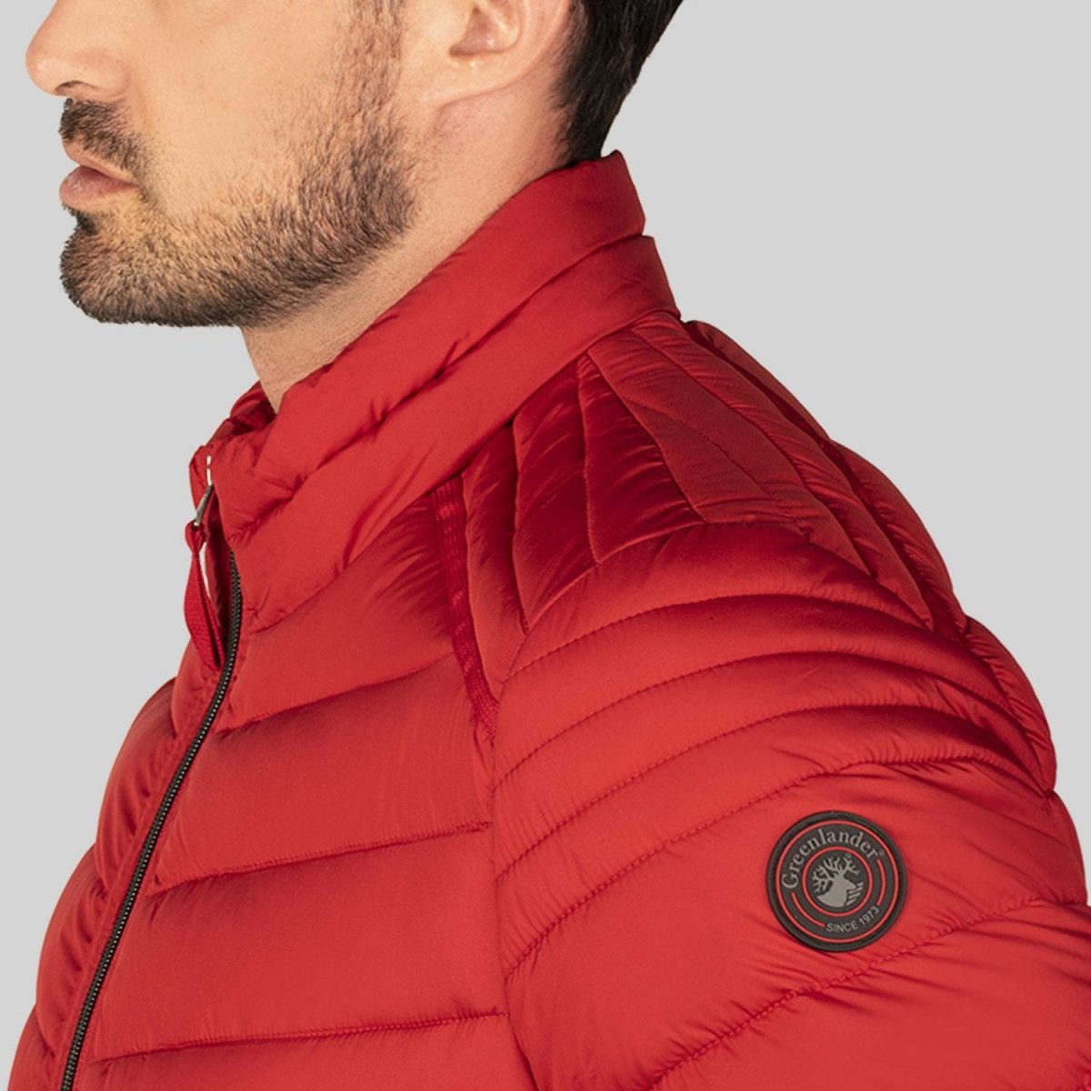 Chamarra Capitonada para hombre con bolsas a los costados y bies elástico Greenlander - Greenlander